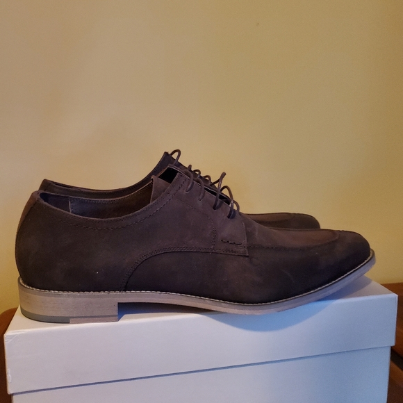 Joseph Abboud Heritage Lace Split Toe, Size 13D, Dark Brown Suede - Picture 2 of 3